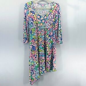 Lilly Pulitzer Ariana Gypsy Jungle Assymetrical Mini Dress Small